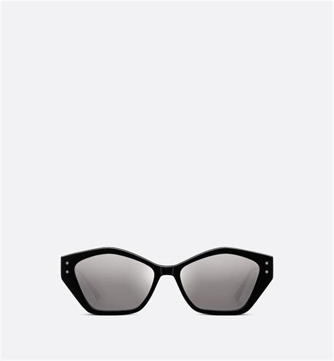 MissDior S1U Gunmetal Mirrored Butterfly Sunglasses .